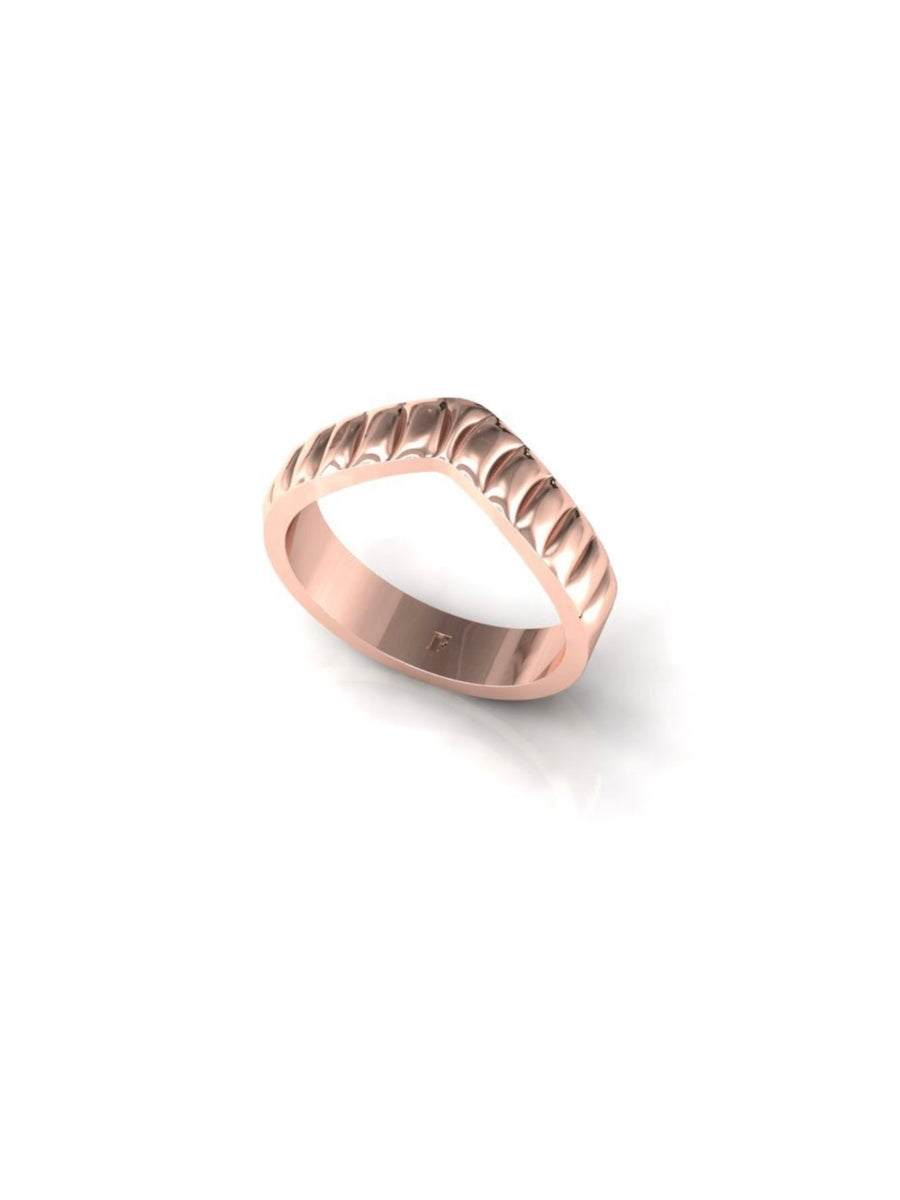 Golden Wing classic ring, rose gold