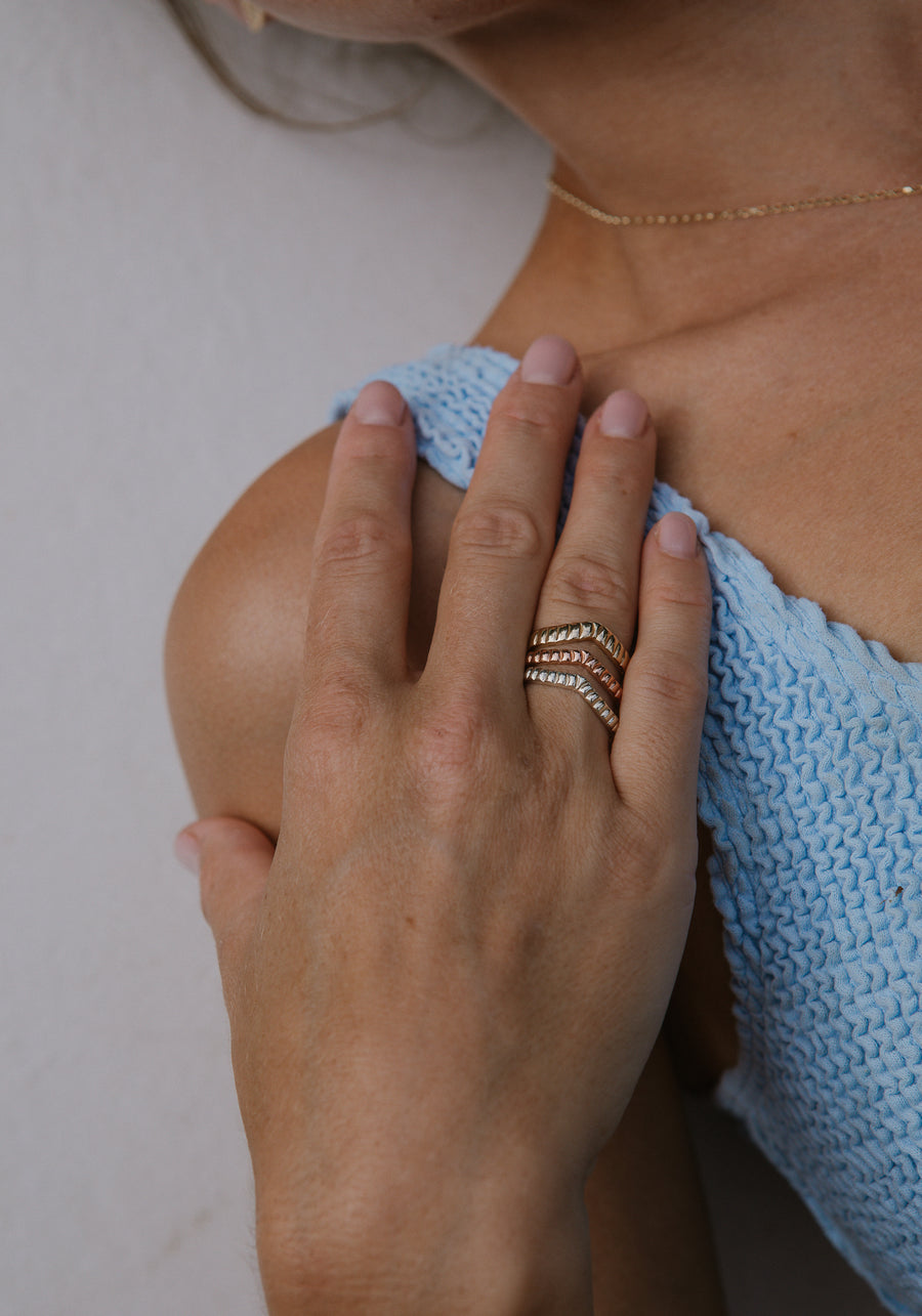 Golden Wing classic ring, yellow gold